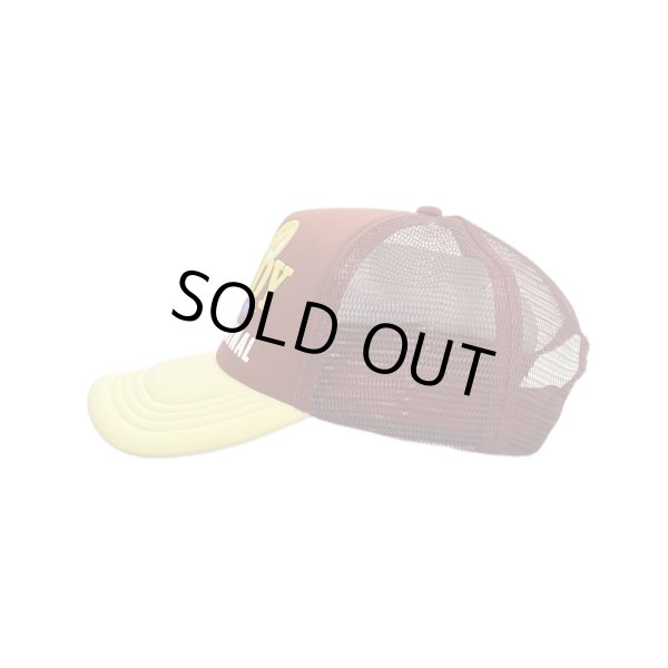 画像2: VANDYTHEPINK / original burger shop trucker hat burgundy/gold (2)