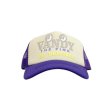 画像1: VANDYTHEPINK / original burger shop trucker hat beige/purple (1)