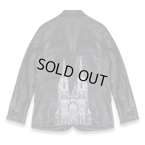 画像2: LAST NEST / leather embroidered blazer (2)