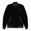 画像1: LAST NEST / velvet embroidered varsity jacket (1)