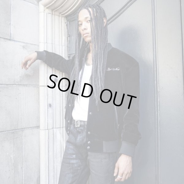 画像3: LAST NEST / velvet embroidered varsity jacket (3)