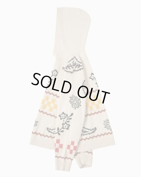 画像3: PROFOUND / knitted paisley pullover hoodie (3)