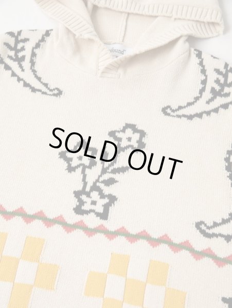 画像4: PROFOUND / knitted paisley pullover hoodie (4)
