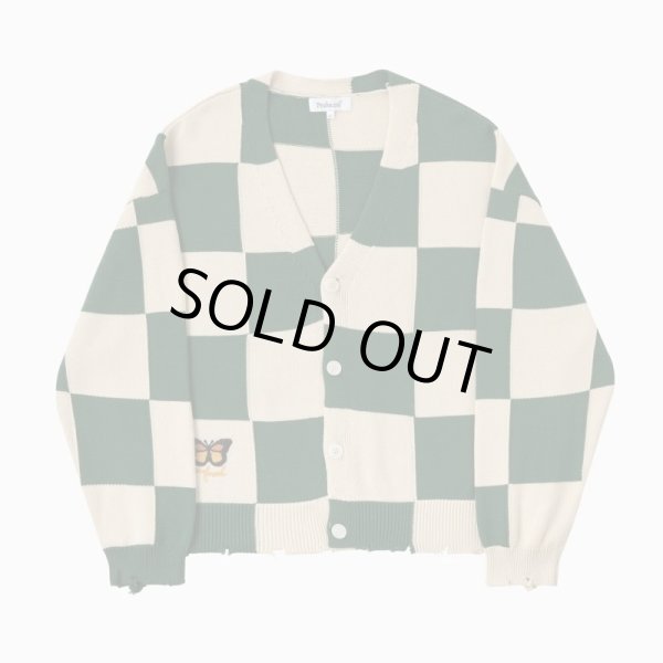 画像1: PROFOUND / checkered cardigan (1)