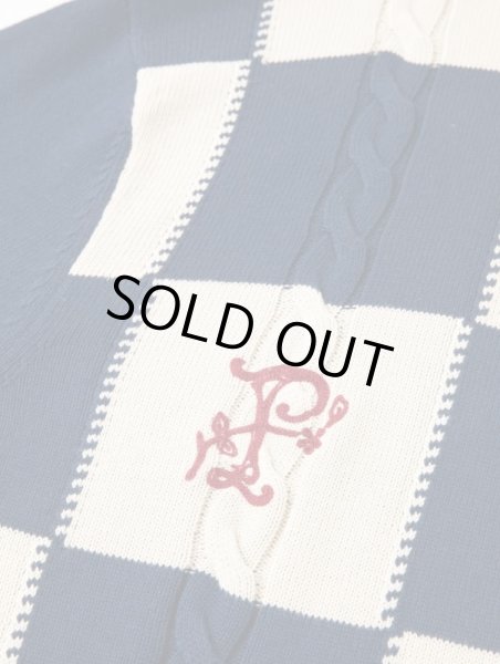 画像5: PROFOUND / distressed checkered knitted sweater (5)