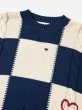 画像4: PROFOUND / distressed checkered knitted sweater (4)