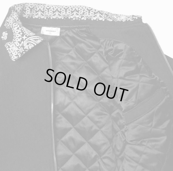 画像3: ASKYURSELF / paisley collar varsity jacket (3)