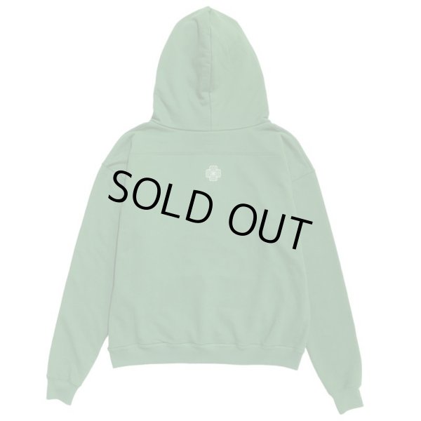 画像2: LAID BACK / premium heavy box hoodie green (2)