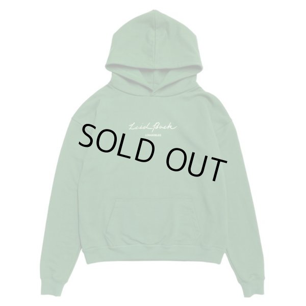 画像1: LAID BACK / premium heavy box hoodie green (1)