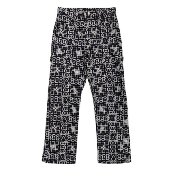 画像1: LAID BACK / floral monogram prt pants (1)