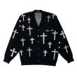 画像1: LAST NEST / dusty cross cardigan (1)