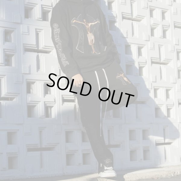 画像6: MAYO / jesus embroidery side snap lounge pants (6)