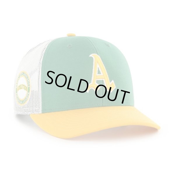 画像2: ’47 / ATHLETICS COOPERSTOWN SIDE NOTE  '47 TRUCKER   kelly (2)
