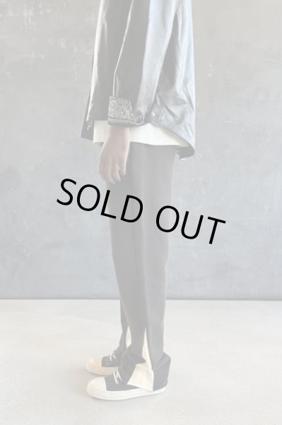 画像5: ASKYURSELF / contrast insert flare jogger (5)