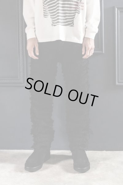 画像5: A GOOD BAD INFLUENCE / distressed line denim jeans (5)