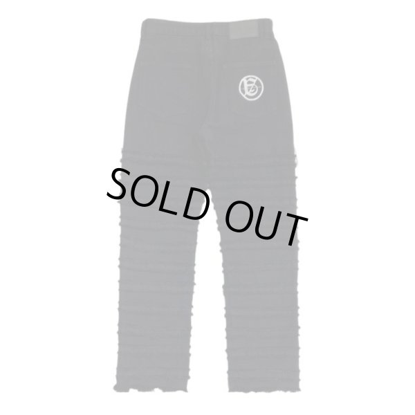 画像2: A GOOD BAD INFLUENCE / distressed line denim jeans (2)