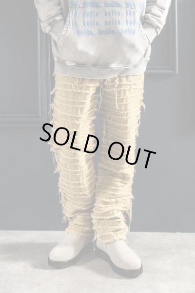 画像5: A GOOD BAD INFLUENCE / distressed line denim jeans (5)