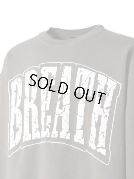 画像3: BREATH / crack logo sweat crew (3)