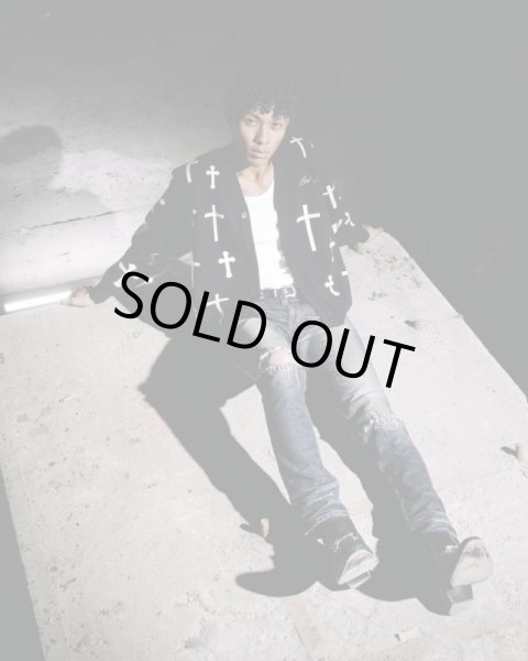 画像7: LAST NEST / destroyed embroidery denim (7)