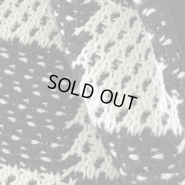 画像3: ASKYURSELF / checkered crochet shirt (3)