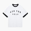 画像1: ASKYURSELF / college cotrast tee (1)