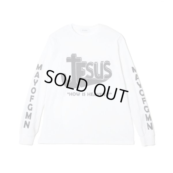 画像1: MAYO / jesus print l/s tee (1)