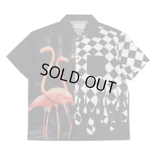 画像1: MOMENTARY BLINK / checker flamingo shirts (1)