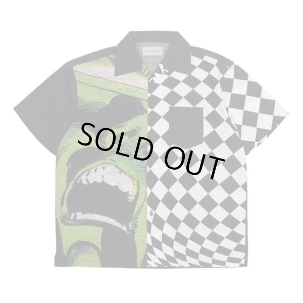画像1: MOMENTARY BLINK / checker mask shirts (1)