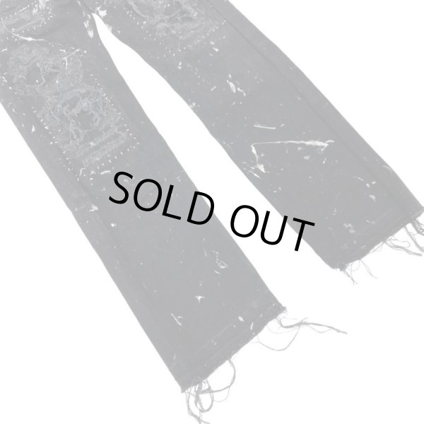 画像4: INNOCENCE / stitch black denim pants (4)