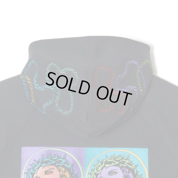 画像2: MAYO / jesus embroidery half zip hoodie  (2)
