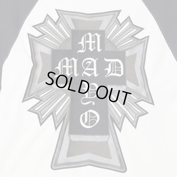 画像3: MAYO / cross embroidery Raglan sleeve tee  (3)