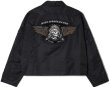 画像2: MAYO / jesus skull embroidery nylon harrington jacket  (2)