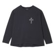 画像1: MAYO / cross embroidery Raglan sleeve tee  (1)