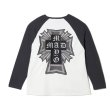 画像2: MAYO / cross embroidery Raglan sleeve tee  (2)