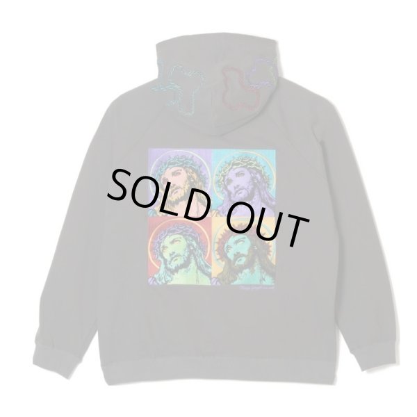 画像4: MAYO / jesus embroidery half zip hoodie  (4)