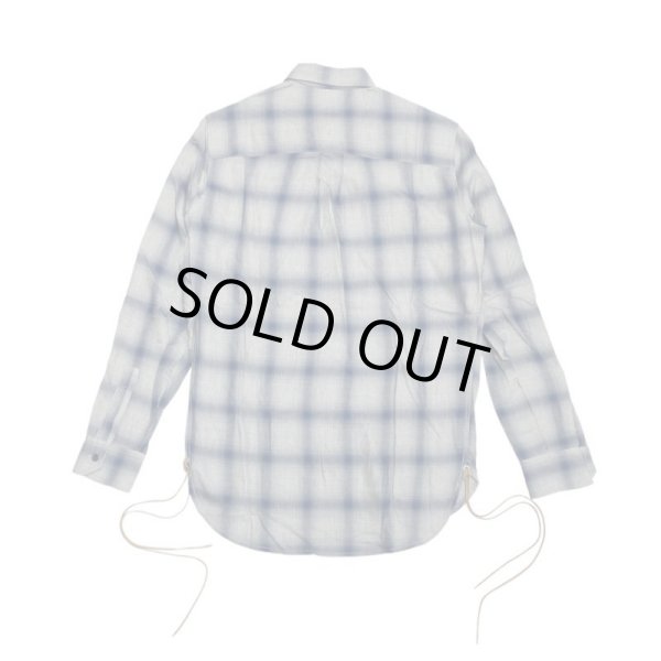 画像2: AUI NITE / side lace check shirt (2)
