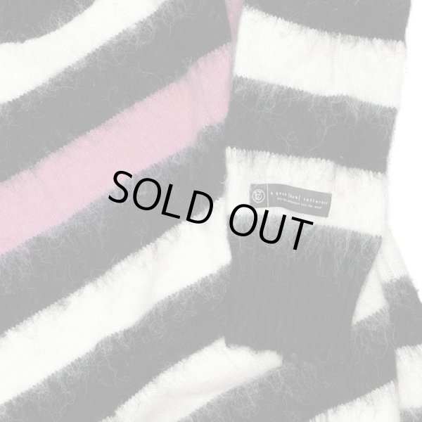 画像2: A GOOD BAD INFLUENCE / distressed border knit sweater (2)