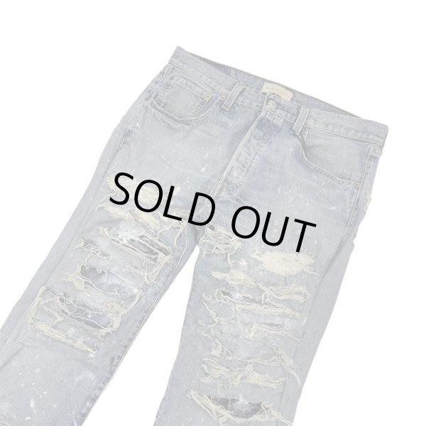 画像3: INNOCENCE / destroy leather denim pants (3)