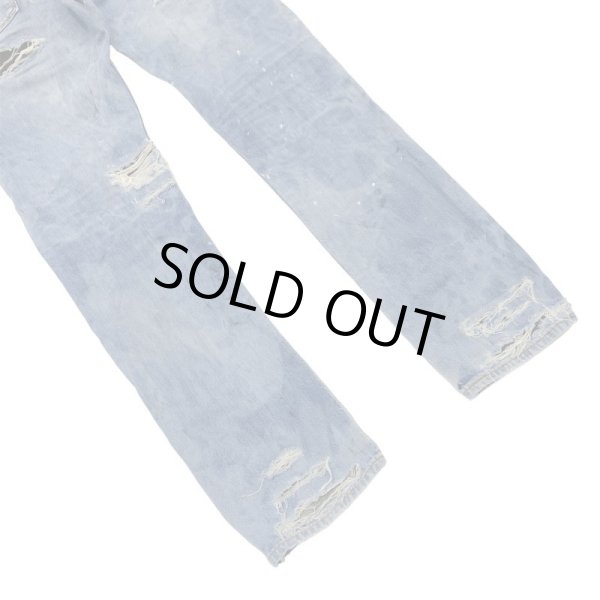 画像6: INNOCENCE / destroy leather denim pants (6)