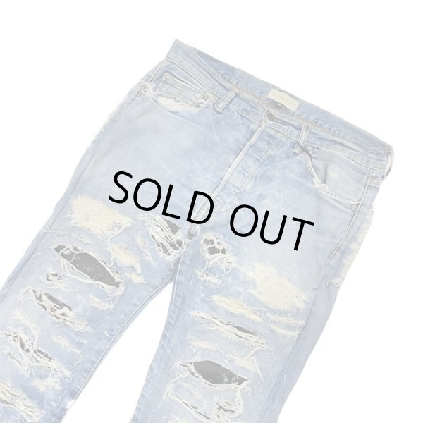 画像3: INNOCENCE / destroy leather denim pants (3)