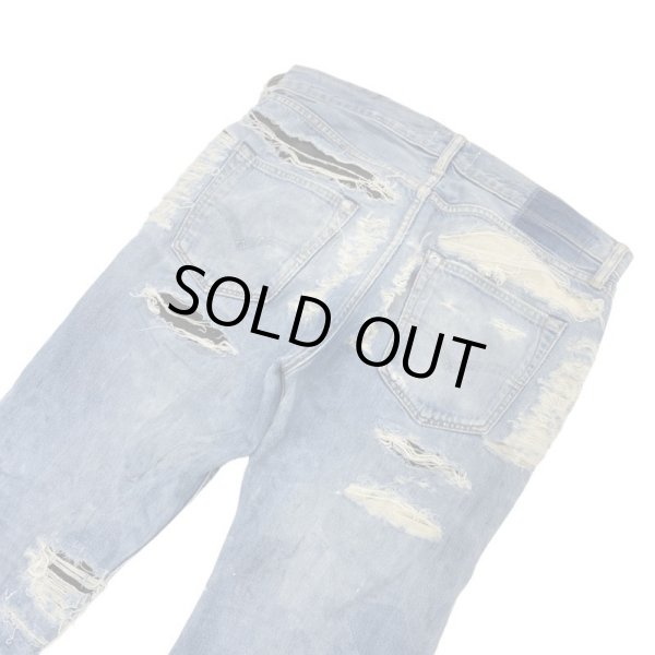 画像5: INNOCENCE / destroy leather denim pants (5)