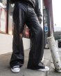 画像5: LAST NEST / leather wide pants (5)