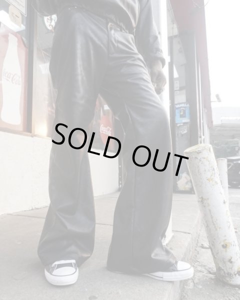 画像5: LAST NEST / leather wide pants (5)