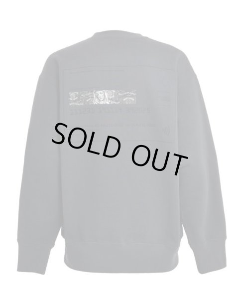 画像2: BREATH / black card crew neck sweat (2)