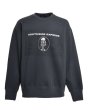 画像1: BREATH / black card crew neck sweat (1)