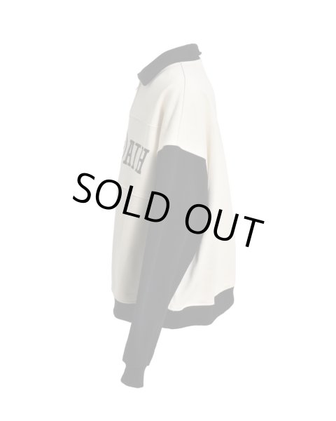 画像2: BREATH / logo switch half zip sweat (2)