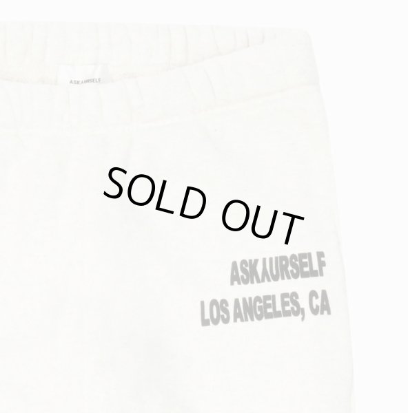 画像2: ASKYURSELF / contrast insert flare jogger  (2)