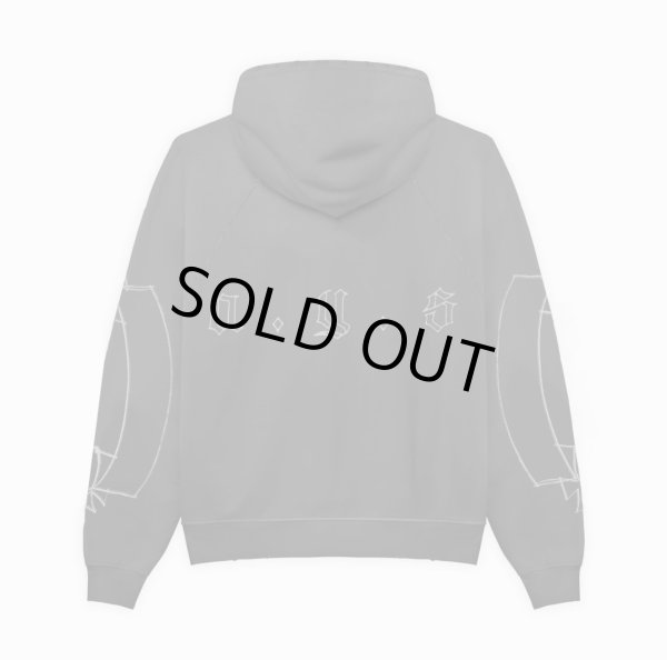 画像2: ASKYURSELF / ays marked repaired hoodie (2)