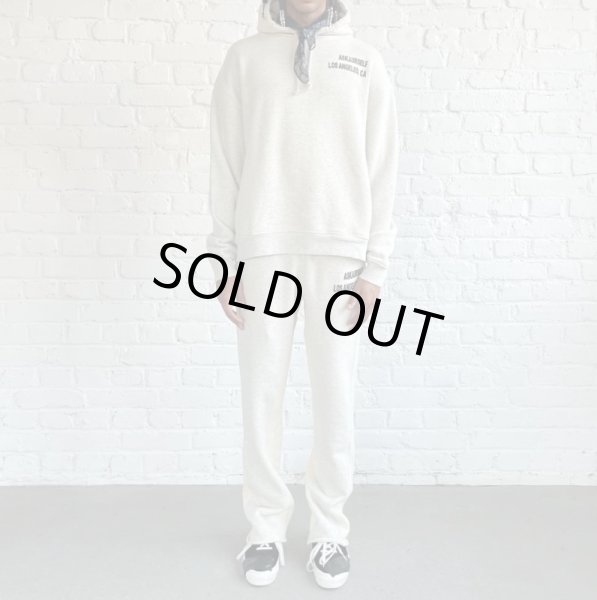 画像3: ASKYURSELF / contrast insert flare jogger  (3)