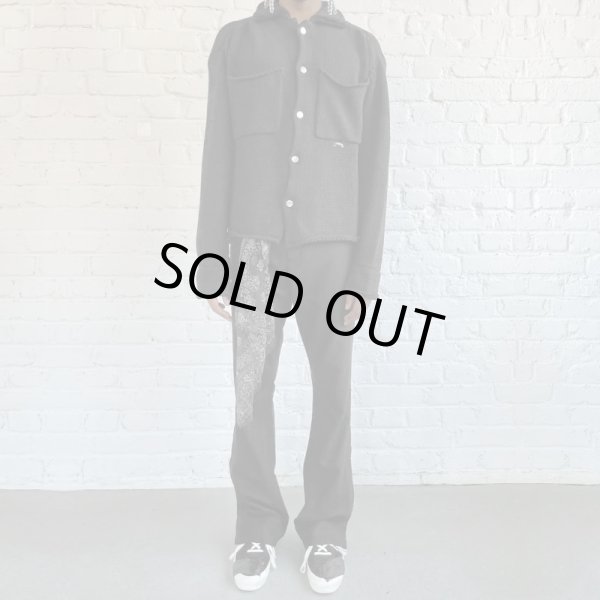 画像4: ASKYURSELF / phrase wool flare pants (4)